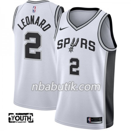 NBA Børn Trøje San Antonio Spurs Kawhi Leonard 2 Nike 2017-18 Hvid Swingman NBA Børn Trøje San Antonio Spurs Kawhi Leonard 2 Nike 2017-18 Hvid Swingman